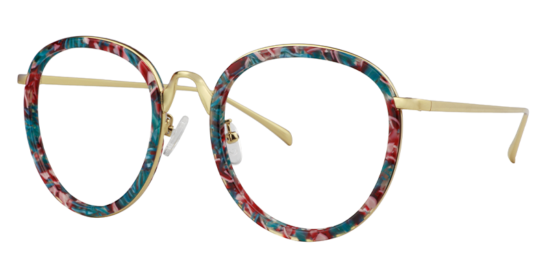 Round Floral Glasses | Zeelool Eyeglasses2