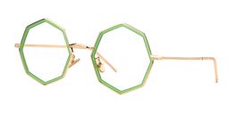 Susanna Geometric Gold Glasses 3