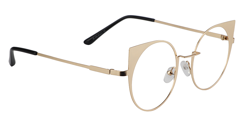 Cateye Gold Glasses3