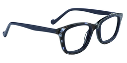 Ryan Rectangle Dark Blue Glasses3