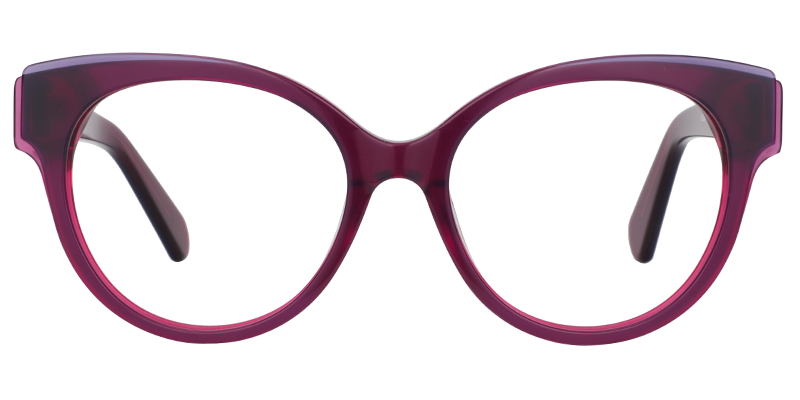 Round Purple Glasses | Zeelool Eyeglasses0