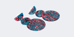 Stylish Geometric shaped Floral-print Earrings0