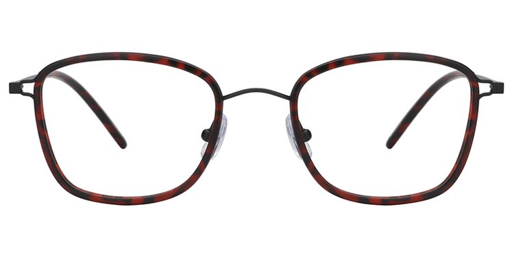 Chanel Square Red Titanium Glasses