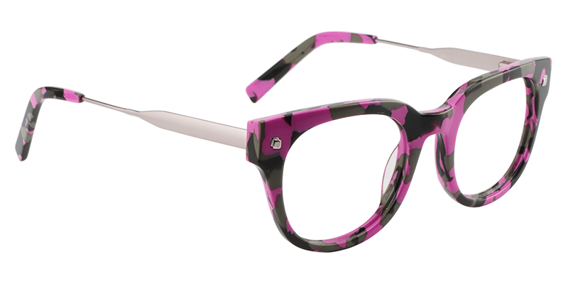 Round Bright Pink Glasses3
