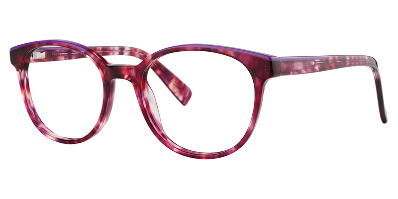 Round Red Floral Glasses2