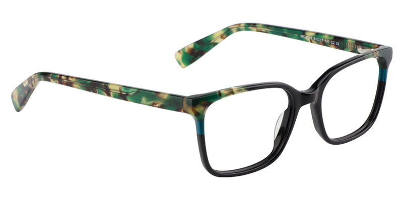 Rectangle Green Glasses3