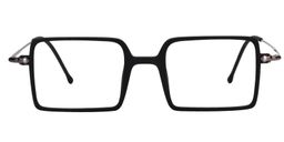 Amelia Rectangle Black Glasses0