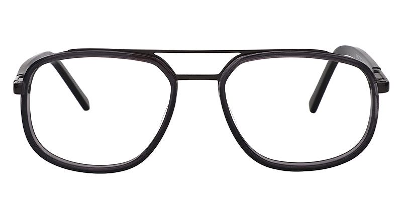 Ariel Aviator Black Glasses 