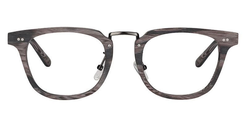 Rectangle Gray Glasses | Zeelool Optical0