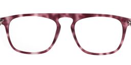 Cynthia Rectangle Pink Tortoise Glasses 4