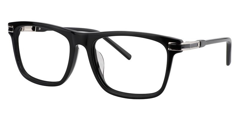 Rectangle Black Glasses | Zeelool Eyeglass Frames Online2