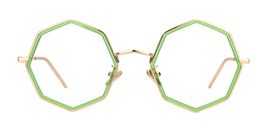 Susanna Geometric Gold Glasses 0