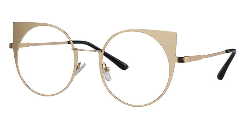 Cateye Gold Glasses2
