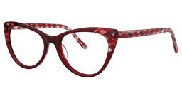 Jill Cateye Red Floral Glasses2