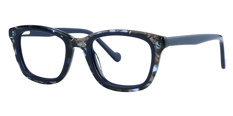 Rectangle Dark Blue Glasses2