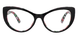 Ishara Cateye Black Glasses0
