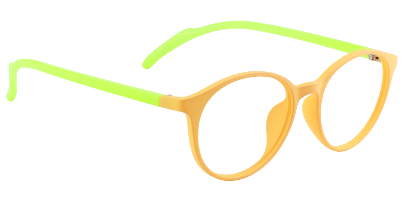 Round Yellow Glasses | Zeelool Eyeglasses3