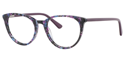 Odette Round Purple Tortoise Glasses2
