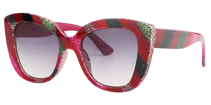 Butterfly Red Sunglasses | Zeelool Sunglasses2