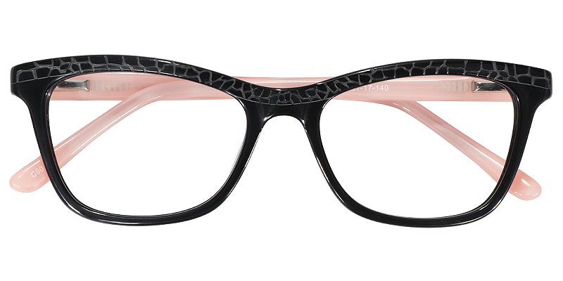 Rectangle Black Glasses | Zeelool Eyeglass Frames1