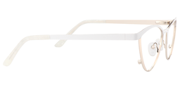 Roxanne Browline White Glasses4