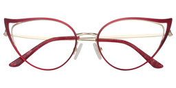Phoenix Cateye Red Glasses2