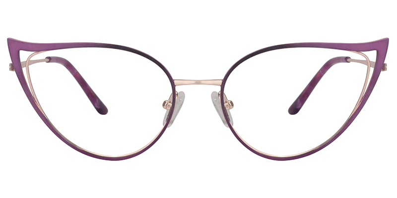 Purple Cateye Glasses | Zeelool Eyeglass Frames1