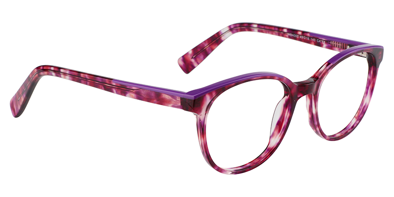 Round Red Floral Glasses3