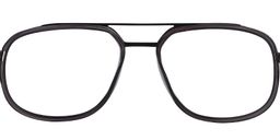 Ariel Aviator Black Glasses 2