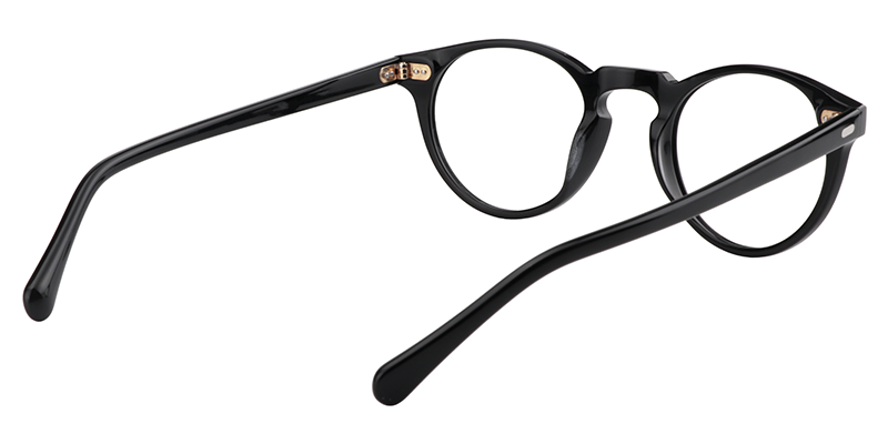 Round Black Glasses | Zeelool Eyewear5