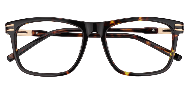 Rectangle Tortoise Glasses | Zeelool Eyeglass Frames Online1