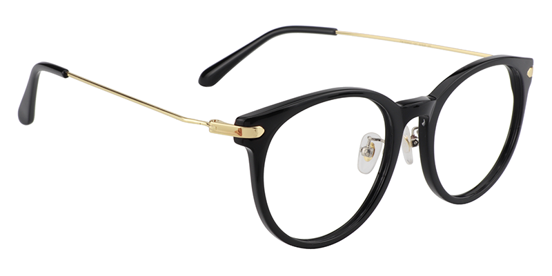 Round Black Glasses | Zeelool Eyeglass Frames3