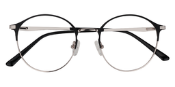 Jared Round Black-Silver Glasses1