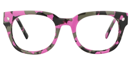 Anita Round Bright Pink Glasses0