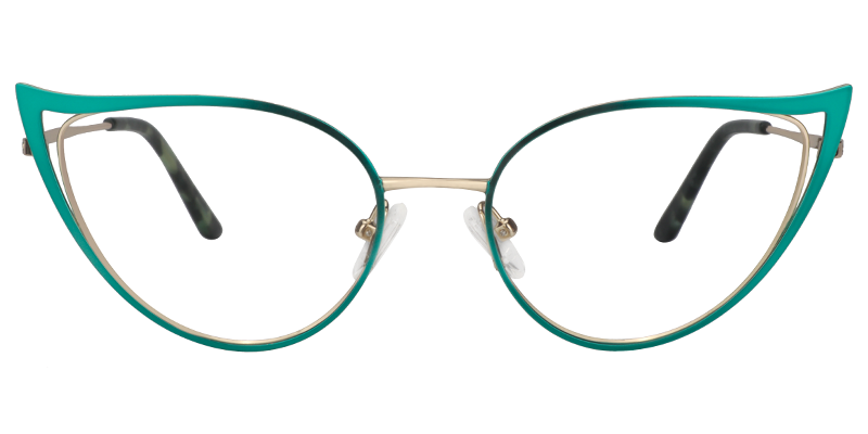 Green Cateye Glasses | Zeelool Eyeglass Frames1