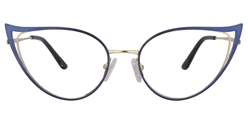Blue Cateye Glasses | Zeelool Eyeglass Frames1