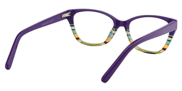 Esther Rectangle Purple Glasses5