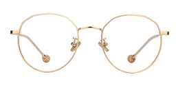 Susan Geometric Gold Glasses 0