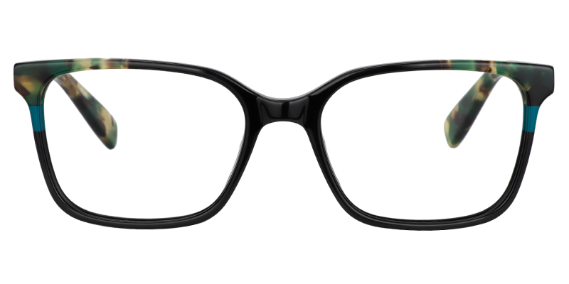 Joanna Rectangle Green Glasses