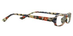 Wilma Rectangle Green Floral Reading Glasses 3