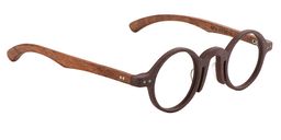Alexis Round Brown Glasses3