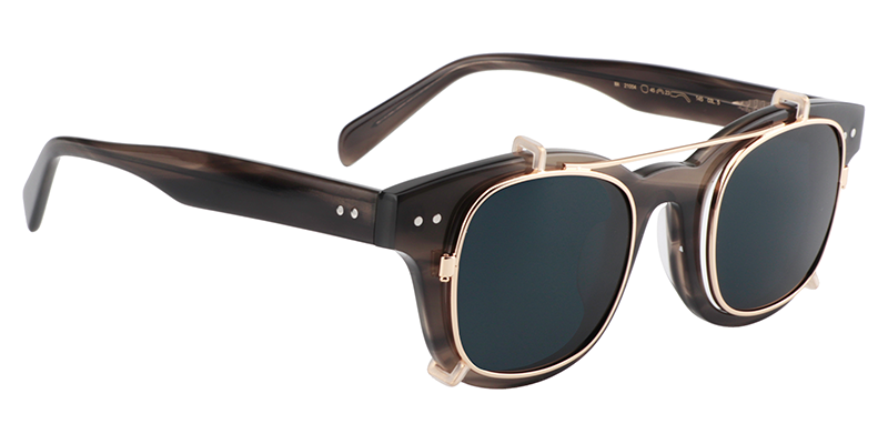 Clip-On Gray Sunglasses | Zeelool Sunglasses3