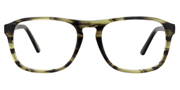 Eaton Rectangle Green-Tortoise Glasses0