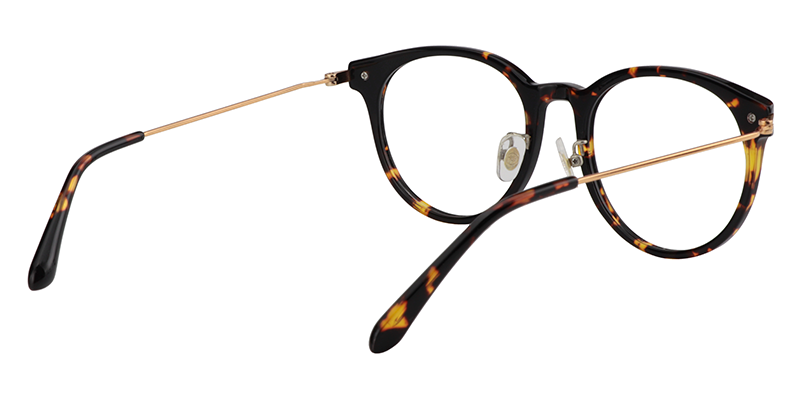 Round Tortoise Glasses | Zeelool Eyeglass Frames5