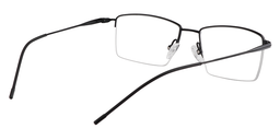 Baber Rectangle Black Glasses5