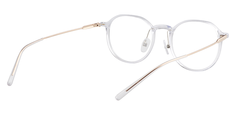 Round Clear Glasses | Zeelool Eyeglasses5