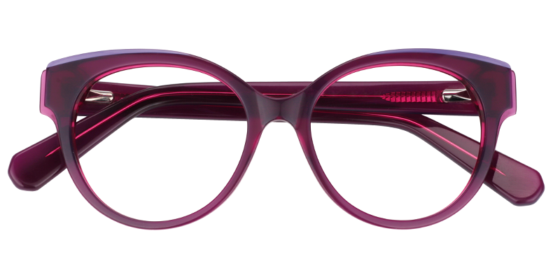 Round Purple Glasses | Zeelool Eyeglasses1