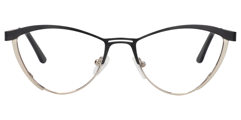 Browline Black Glasses | Zeelool Eyeglasses0