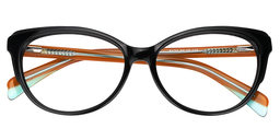 Adelina Cat Eye Black Glasses1