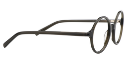 Aprile Round Dark Green Glasses4